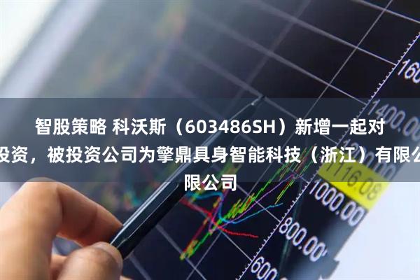 智股策略 科沃斯(603486SH)新增一起对外投资,被投资公司为擎鼎具身智能科技(浙江)有限公司